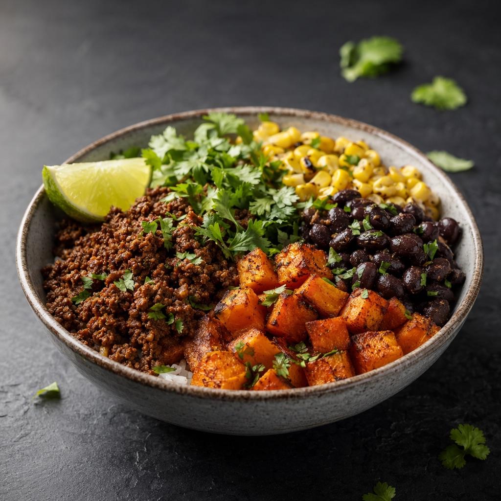 Rinderhack-Burrito-Bowl