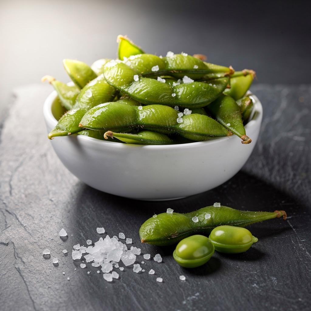 Edamame mit Meersalz