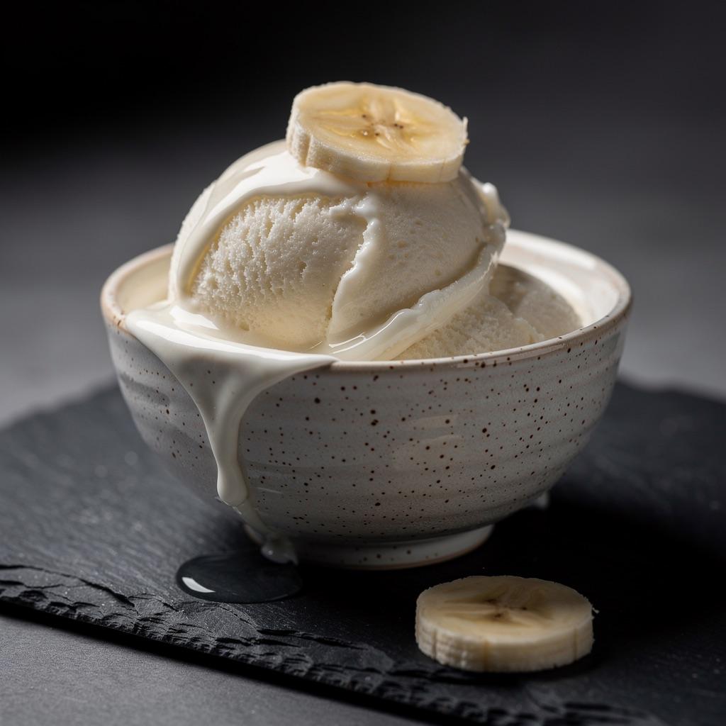 Protein-Eis aus gefrorenen Bananen