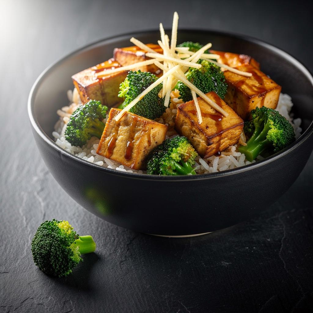Tofu-Pfanne mit Brokkoli